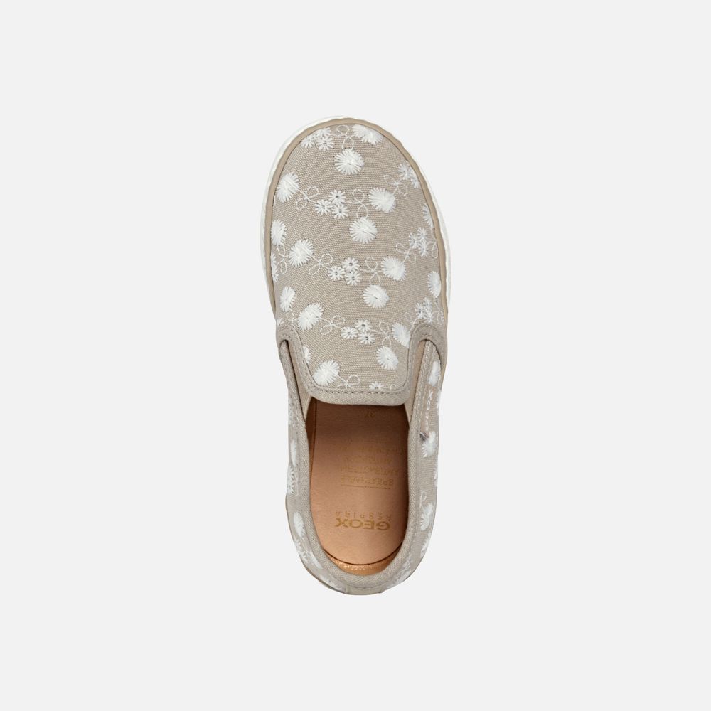 Geox Sneakers Beige Kilwi - Geox Girls Shoes - MHTYRA523